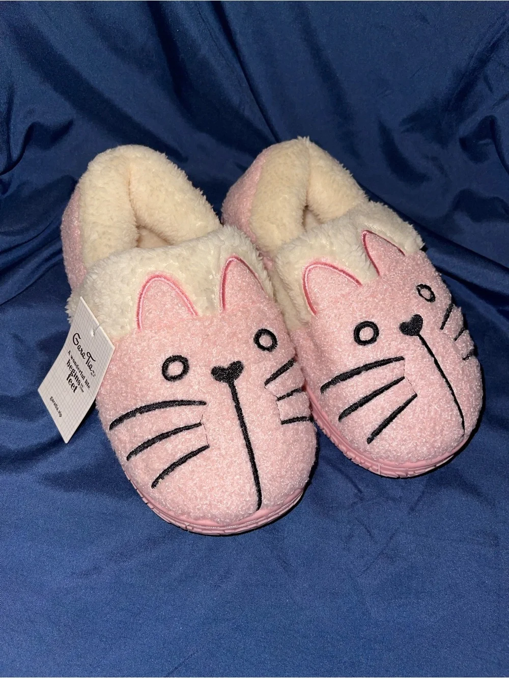 GaraTia Kids Pink Cat Slippers - Cozy Indoor Slip-Ons